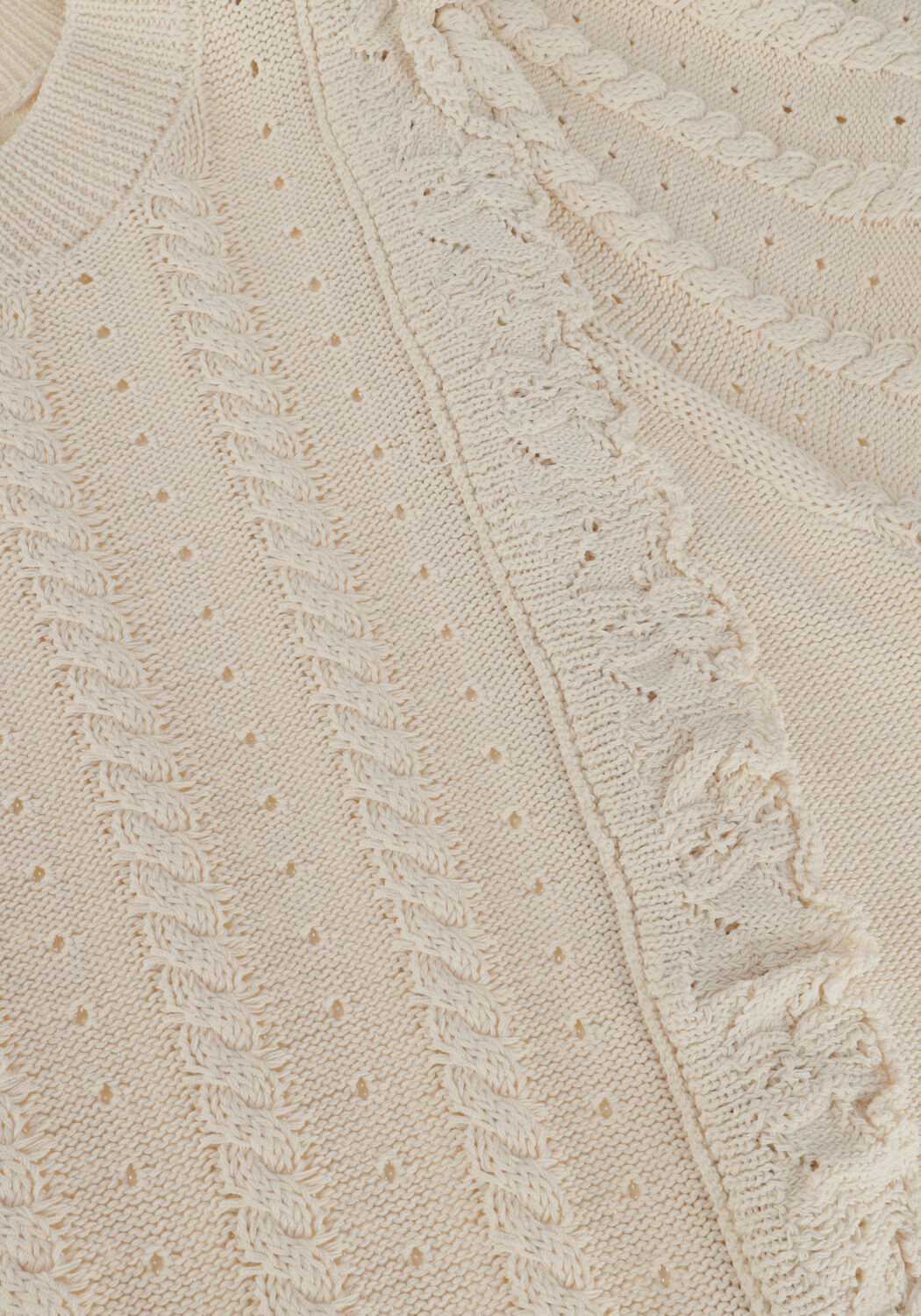 Wei&szlig;e SUMMUM Pullover SHORT SLEEVE SWEATER VISCOSE POLYAMIDE KNIT - large