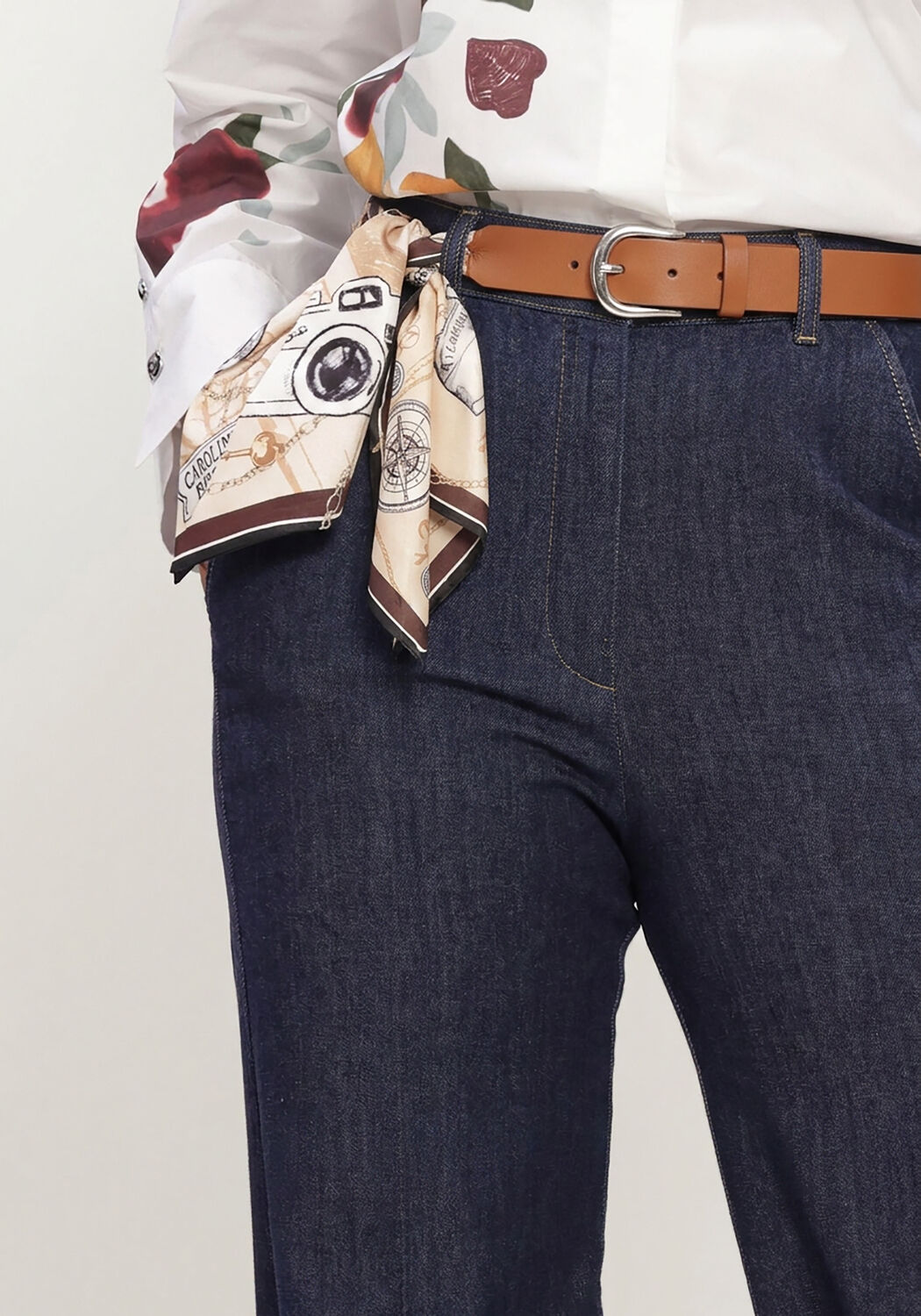 Dunkelblau CAROLINE BISS Straight leg jeans 4516 - large