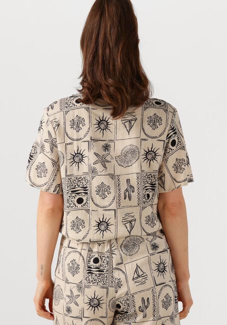 Ecru OBJECT Blusen OBJEMBER RE S/S TIE SHIRT 139 - large