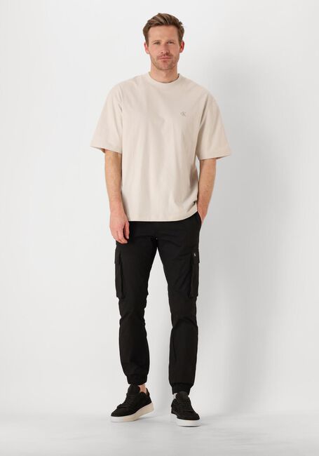 Sand CALVIN KLEIN T-shirt HEAVY RELAXED TEE - large