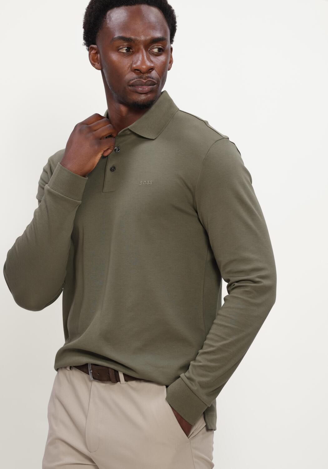 Gr&uuml;ne BOSS BLACK Polo-Shirt PADO 30 - large