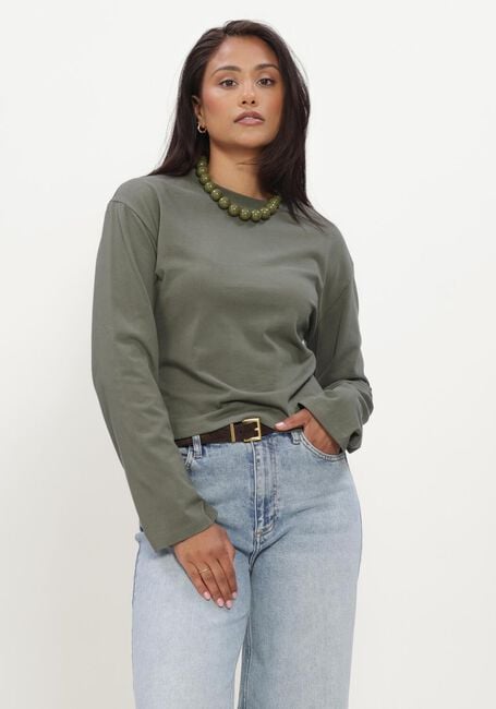 Olive MODSTR&Ouml;M Pullover TAMPAMD LS T-SHIRT - large