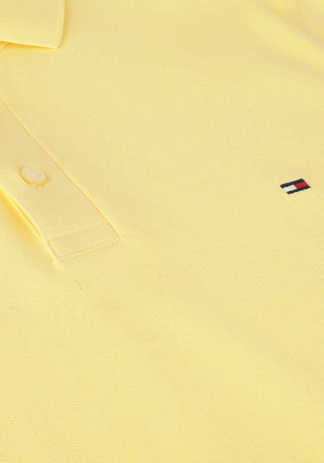 Gelbe TOMMY HILFIGER Polo-Shirt 1985 SLIM POLO - large