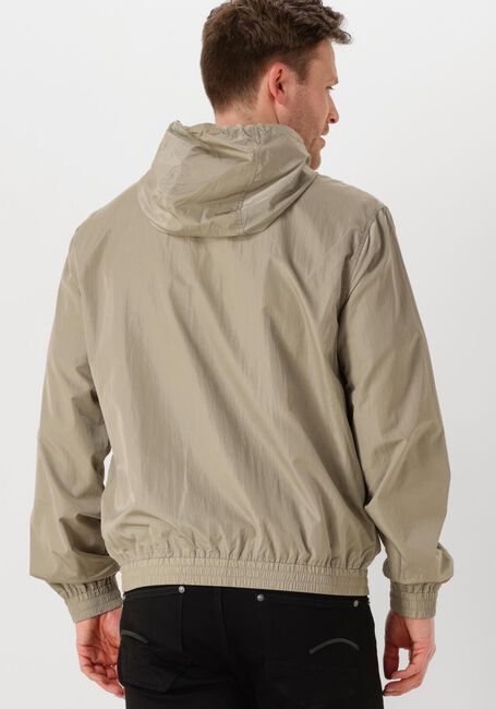 Khaki CALVIN KLEIN Jack NYLON HOODED WINDBREAKER - large