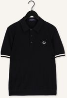 Schwarze FRED PERRY Polo-Shirt TIPPING TEXTURE KNITTED SHIRT Schwarze FRED PERRY Polo-Shirt TIPPING TEXTURE KNITTED SHIRT - medium