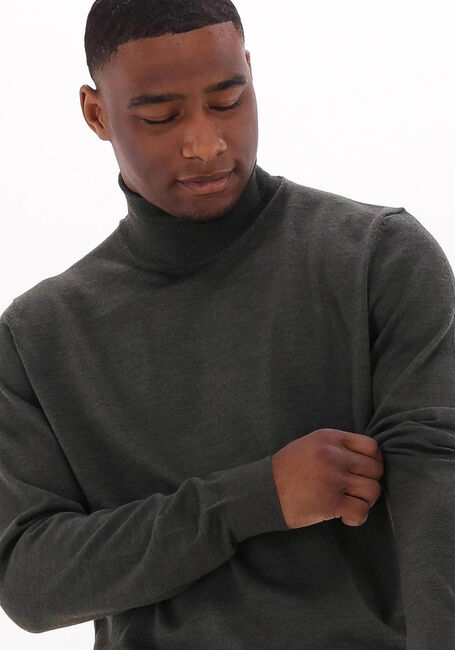 Grüne SELECTED HOMME Rollkragenpullover TOWN MERINO COOLMAX KNIT ROLL B - large