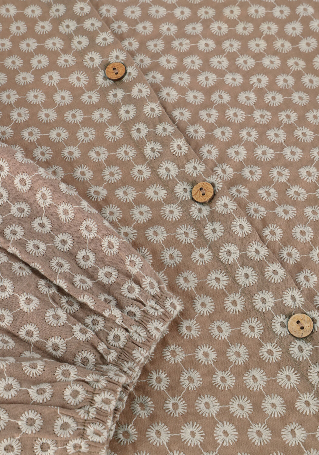 Beige YOUR WISHES Blusen BRODERIE RAGLAN BLOUSE - large