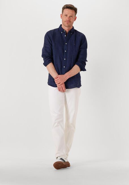 Dunkelblau TOMMY HILFIGER Casual-Oberhemd PIGMENT DYED LI SOLID RF SHIRT - large
