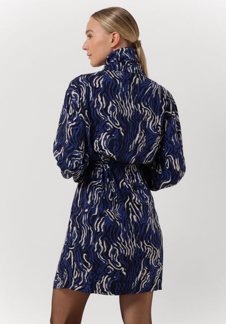 Blaue ANOTHER LABEL Minikleid ROSELYN LINE DRESS L/S - large