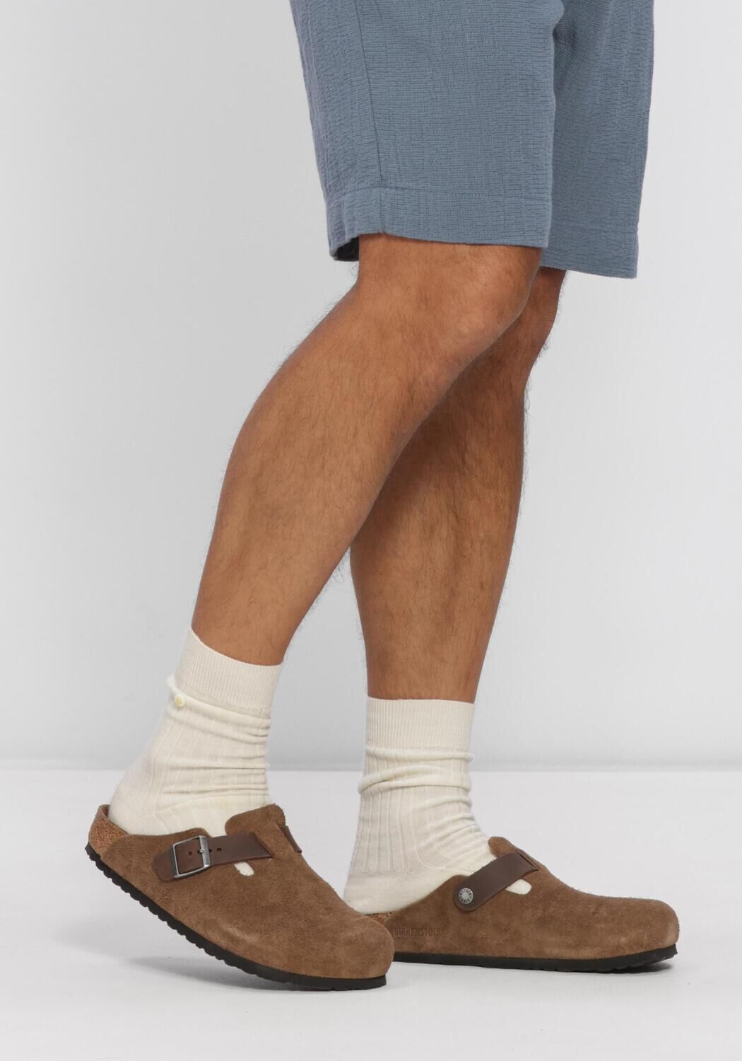 Braune BIRKENSTOCK Slipper BOSTON BS MIXED H - large