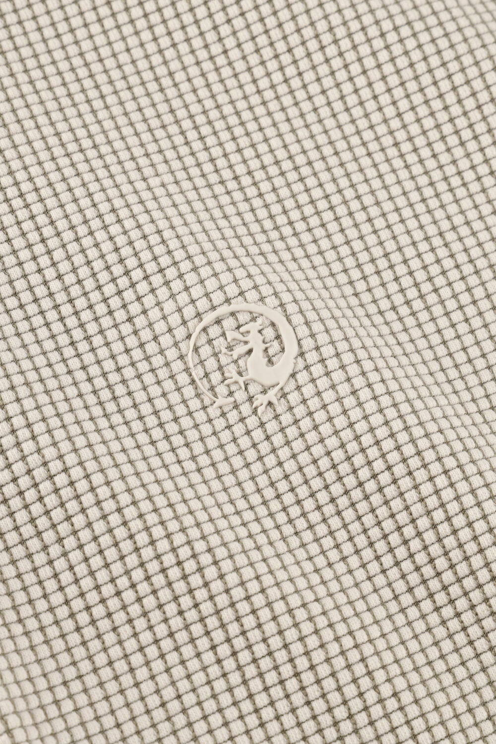 Beige CAST IRON Polo-Shirt REGULAR FIT TWO TONE WAFFLE - large