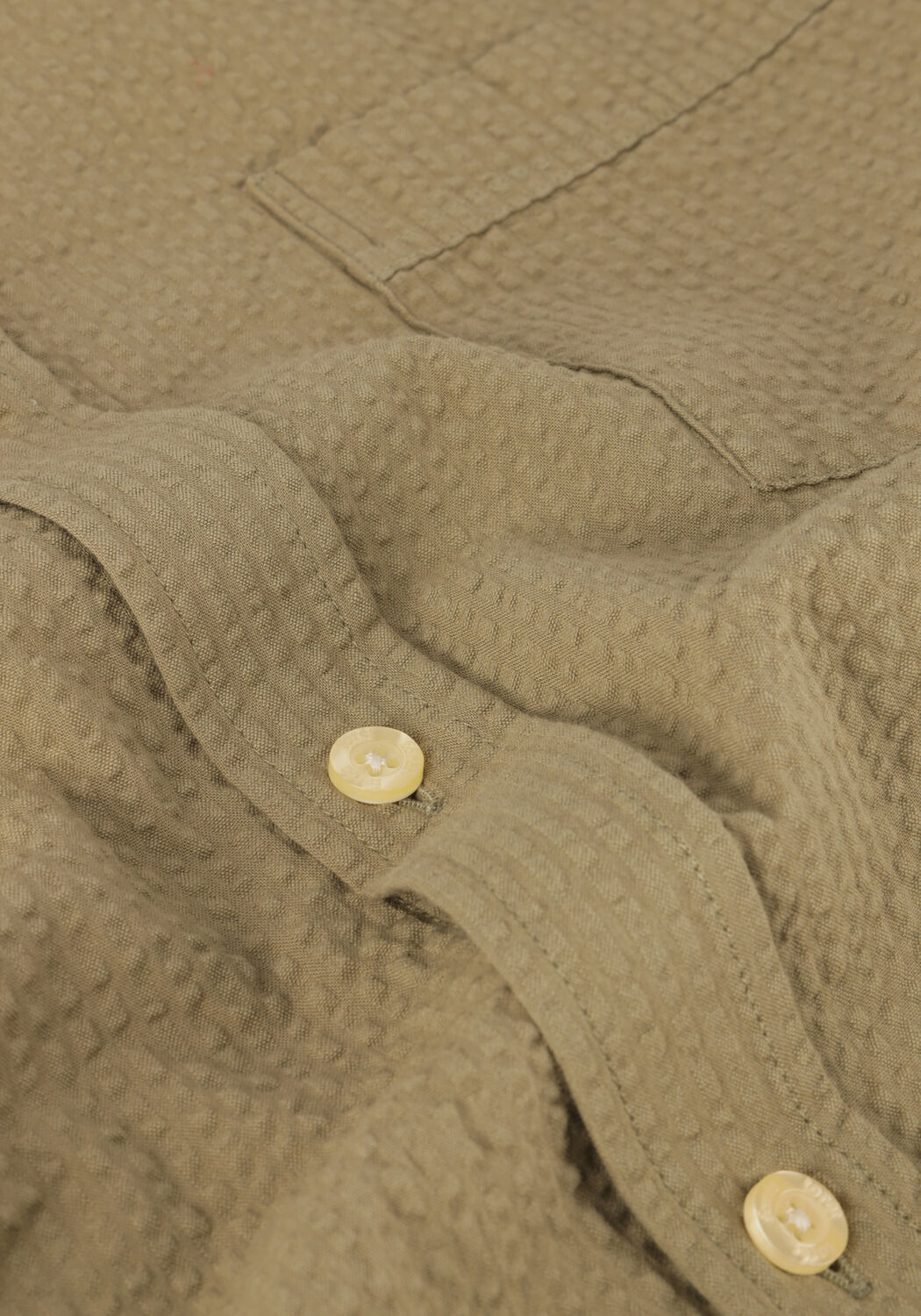 Olive FOR&Eacute;T Overshirt BUSH SEERSUCKER SHIRT - large