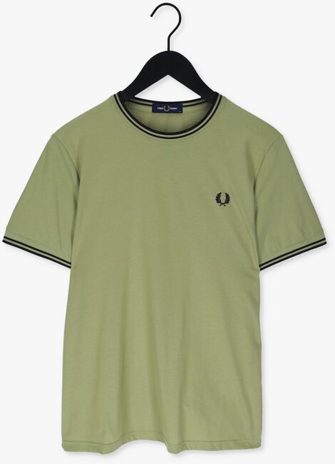 Grüne FRED PERRY T-shirt TWIN TIPPED T-SHIRT - large