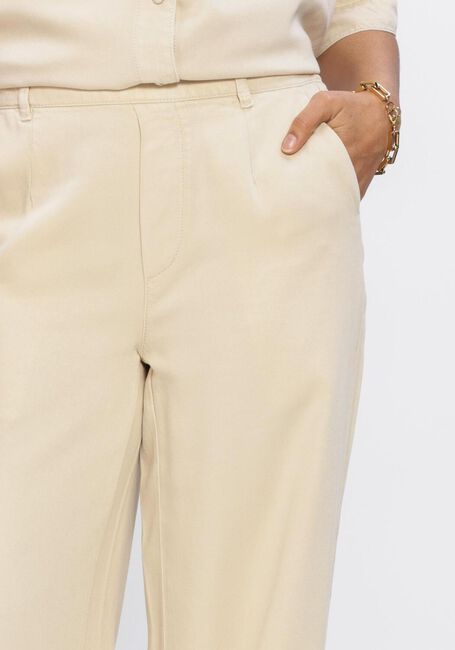 Beige OBJECT Wide jeans OBJFRAME LISA WIDE MW PANTS - large