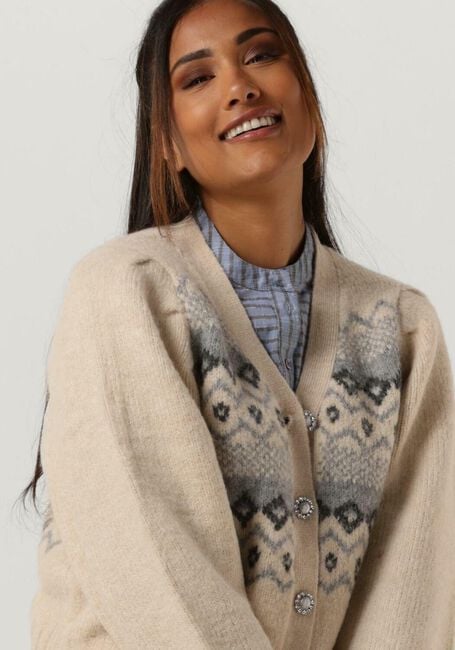 Ecru LOLLYS LAUNDRY Strickjacke LAURA CARDIGAN - large