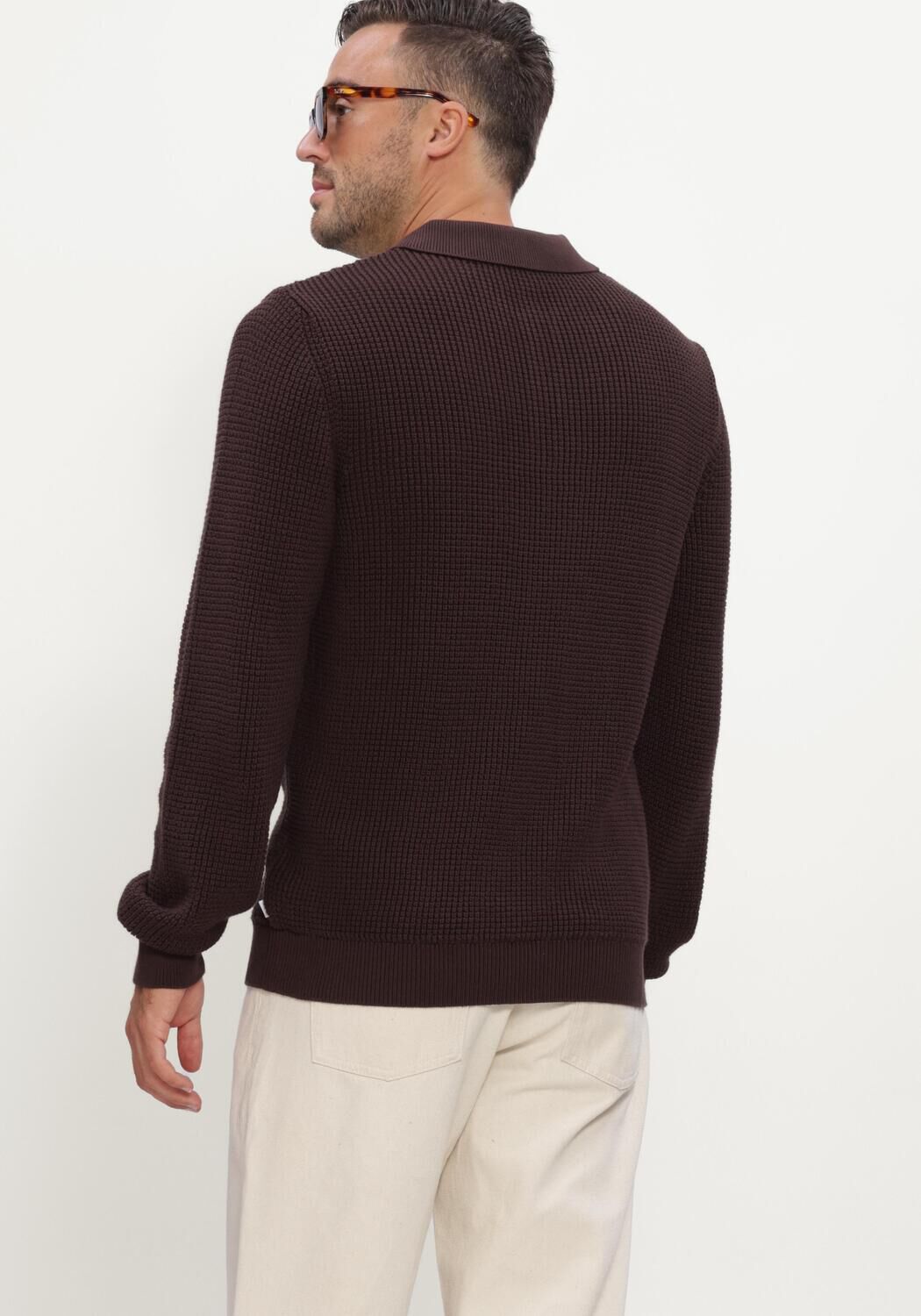 Braune JC RAGS Pullover POLO LONG SLEEVE EFE - large