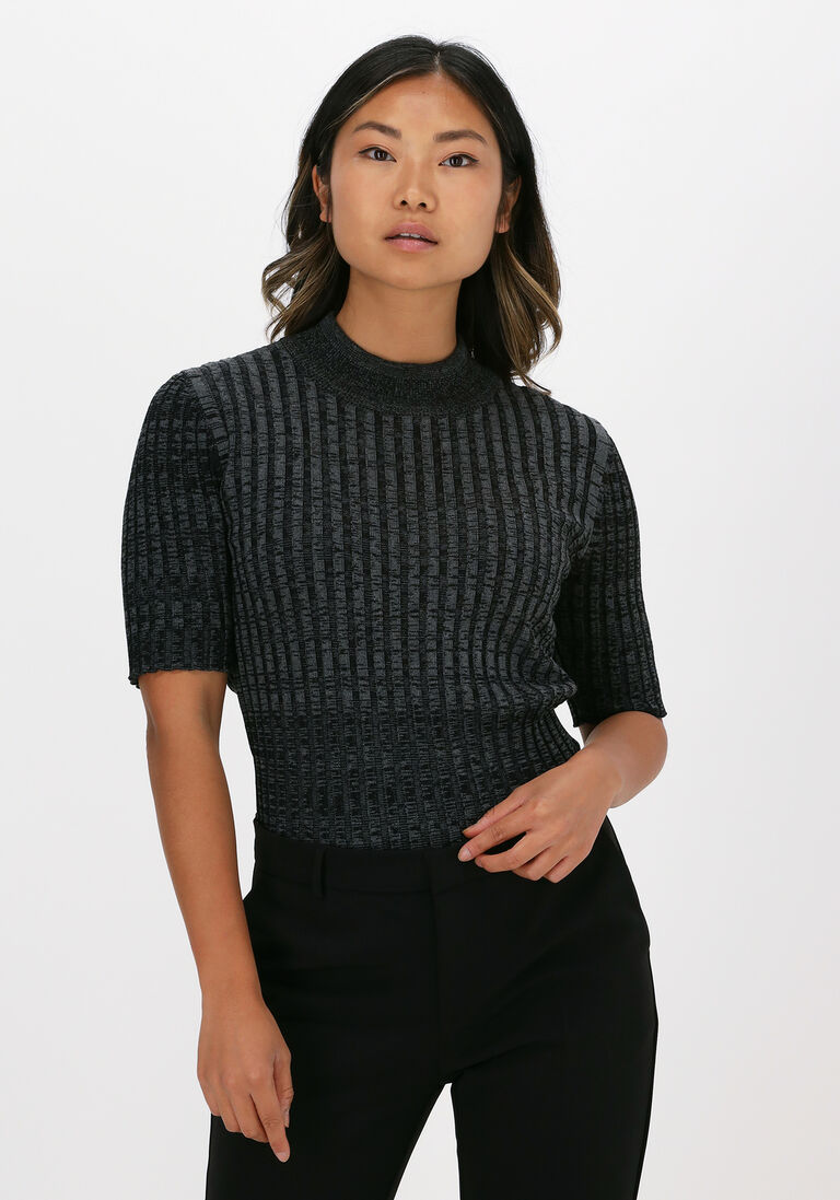 dunkelgrau neo noir top malloy space dye blouse