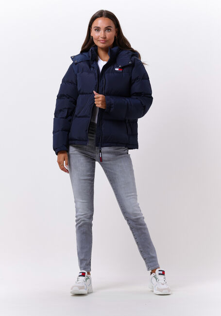 Dunkelblau TOMMY JEANS Wattierte Jack OUTERWEAR SHORT PUFF - large