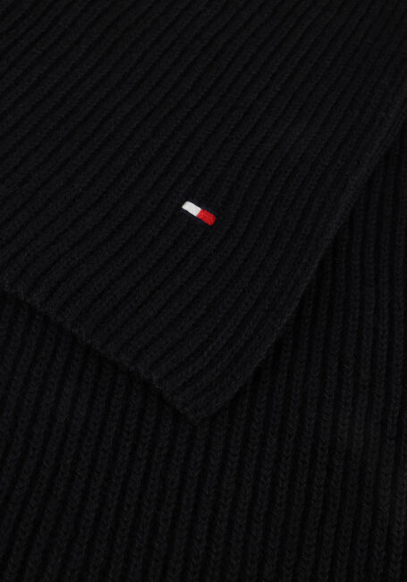 Schwarze TOMMY HILFIGER Mütze GP FLAG BEANIE + SCARF - large