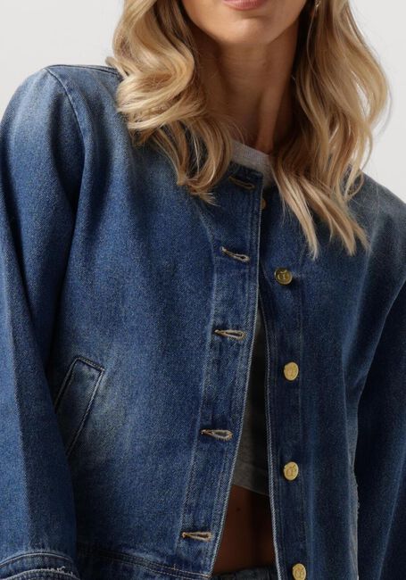 Blaue SOEURS DE PROVENCE Jack FLORINE JACKET - large