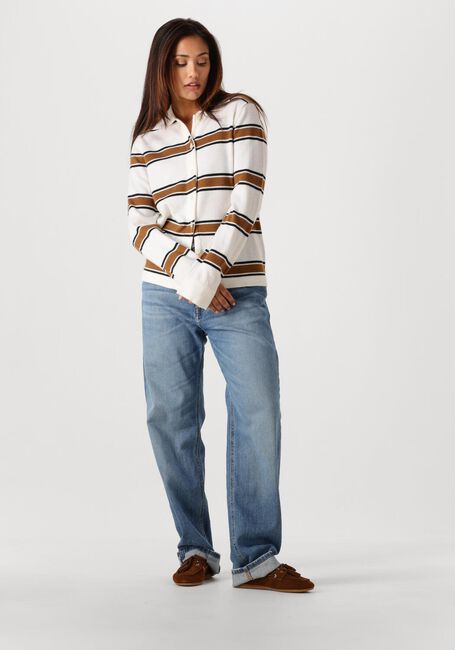 Creme SELECTED WOMEN Strickjacke SLFTHEA LS KNIT BUTTON COLLAR NECK - large