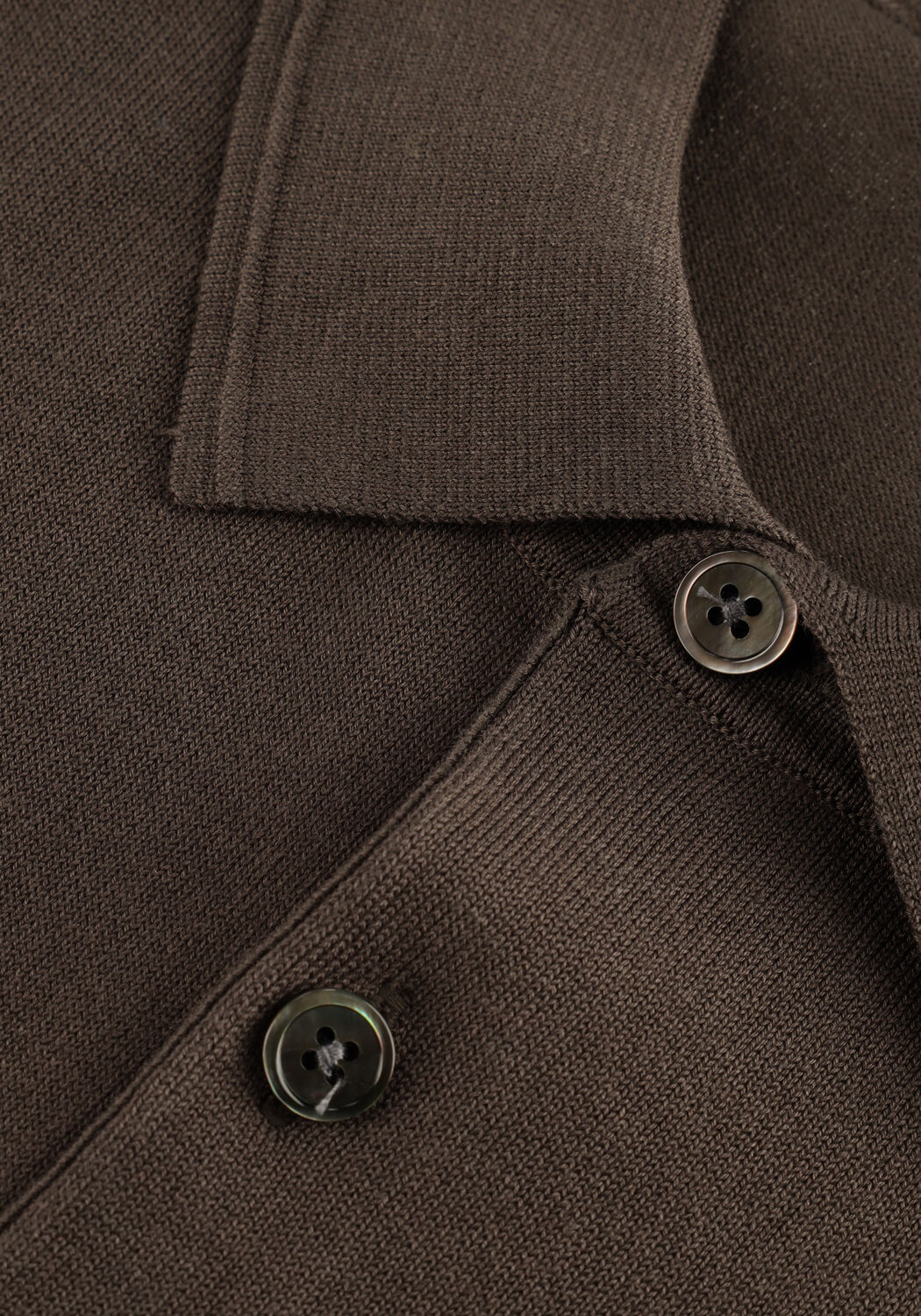 Braune PROFUOMO Polo-Shirt POLO SS LUXURY BASIC - large