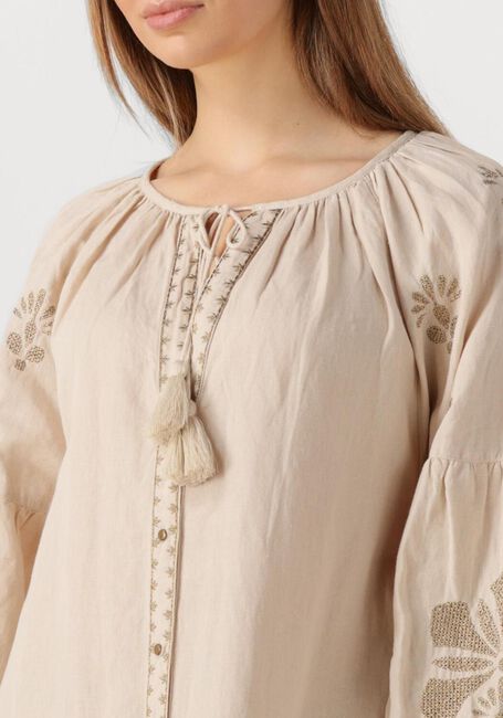 Sand SUMMUM Maxikleid LONG DRESS LINEN HEAVY EMBROIDERY - large