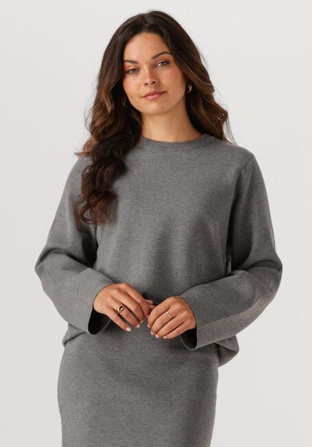 Graue OBJECT Pullover OBJREYNARD O-NECK PULLOVER - large