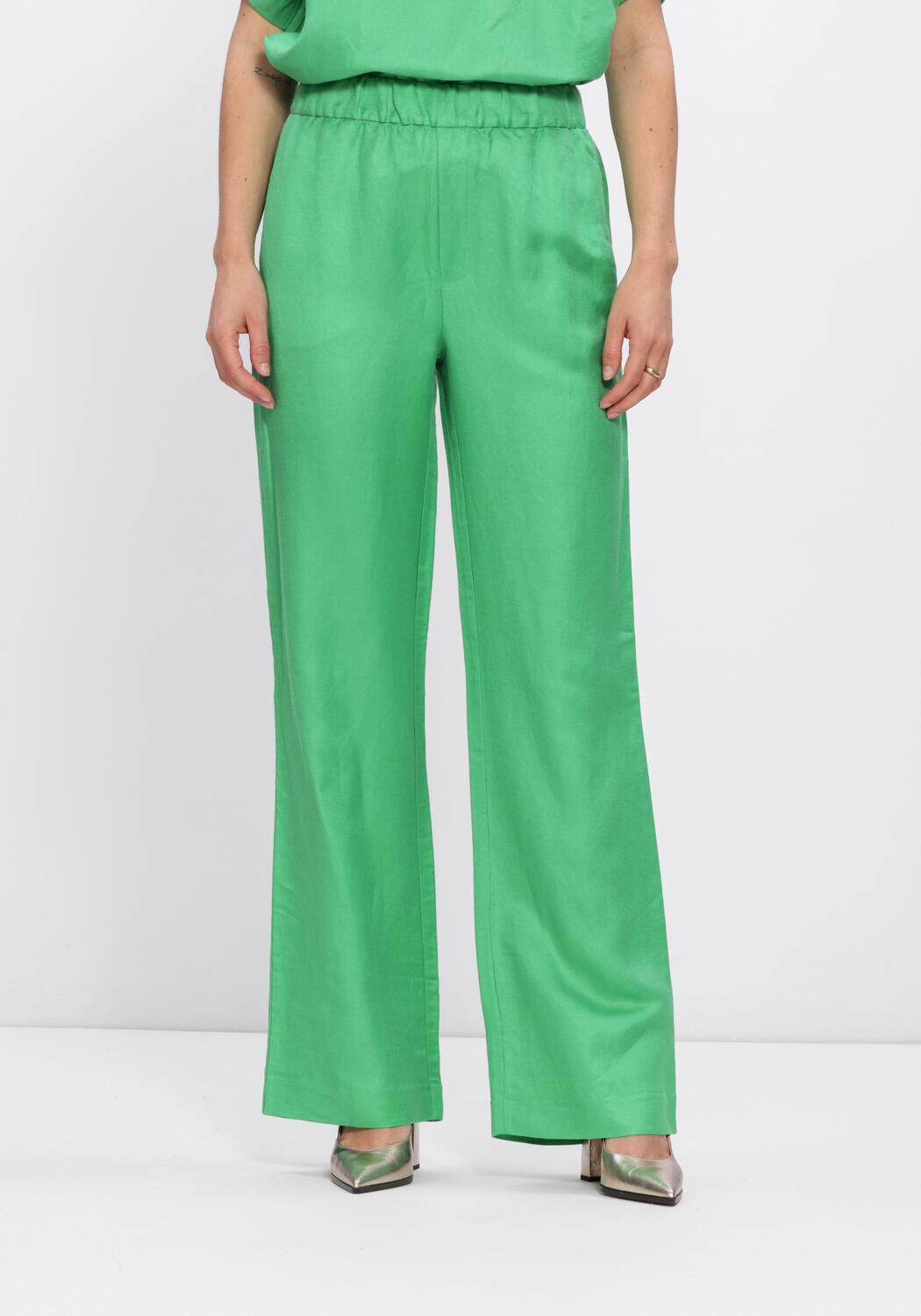 Gr&uuml;ne MINUS Hose MSSABBI LINEN PANT - large