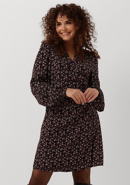 Schwarze MSCH COPENHAGEN Minikleid MSCHMESSINA MOROCCO WRAP DRESS AOP - large