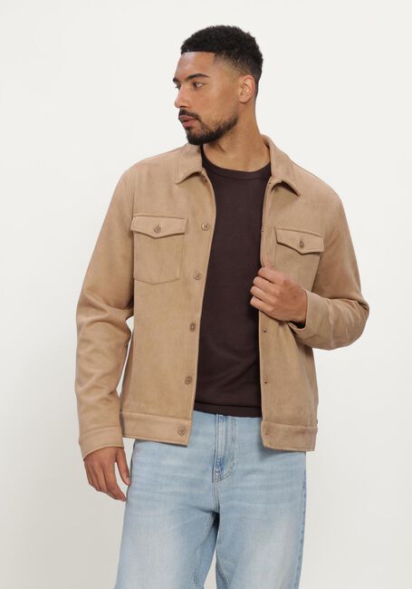 Camelfarbene BLUE INDUSTRY Overshirt BLUE INDUSTRY SHIRTJACKET - large