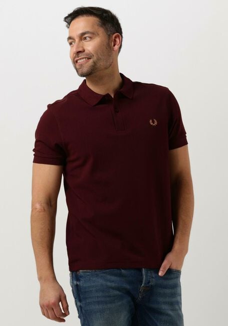 Bordeaux FRED PERRY Polo-Shirt PLAIN FRED PERRY SHIRT - large