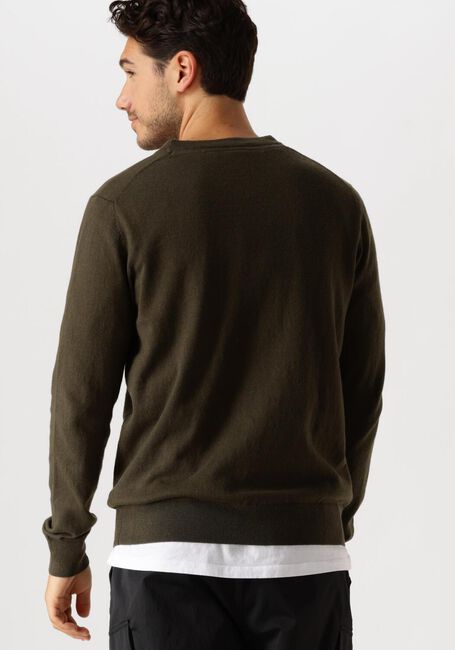 Grüne LYLE & SCOTT Pullover COTTON MERINO CREW NECK JUMPER - large