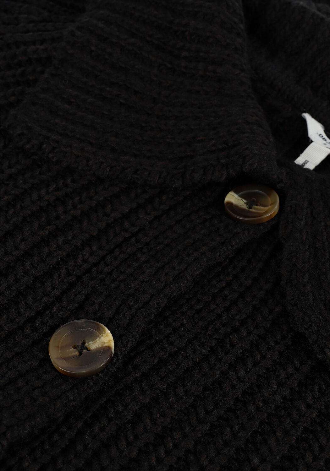 Schwarze OBJECT Strickjacke JAMALIA L/S KNIT CARDIGAN - large