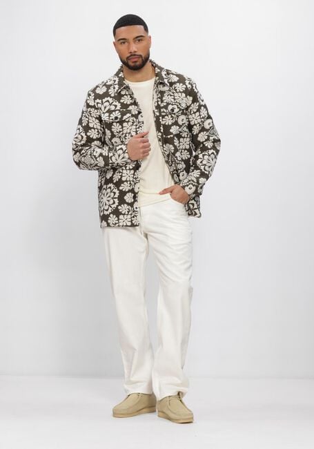 Gr&uuml;ne ANERKJENDT Overshirts AKOSCAR FLOWER JACQ OVERSHIRT - large