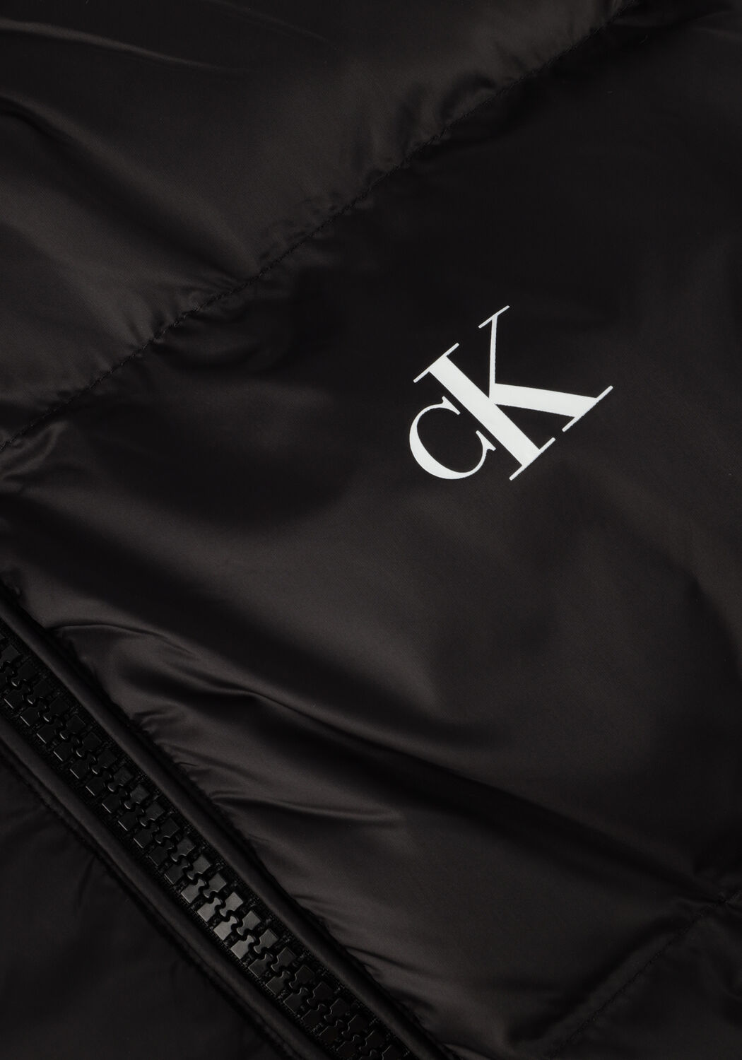 Schwarze CALVIN KLEIN Wattierte Jack ESSENTIALS DOWN JACKET - large