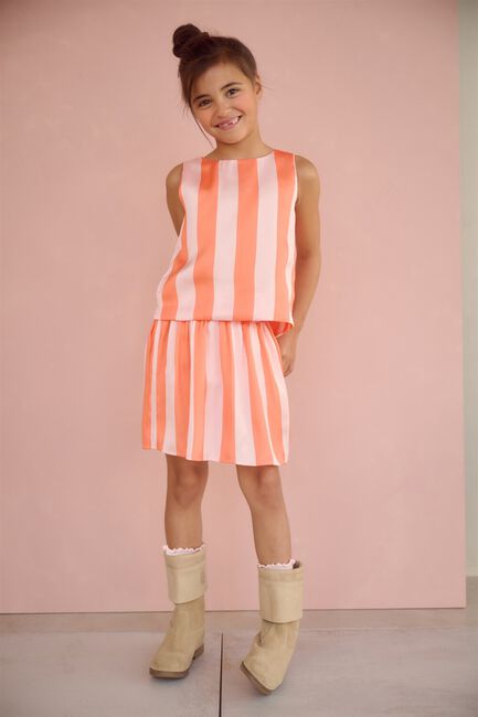 Orangene NONO Minirock NINU SATIN BLOK STRIPED SKIRT - large