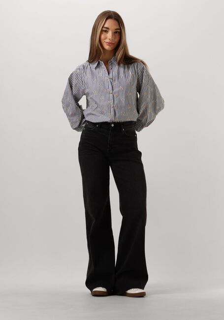 Weiße SUMMUM Blusen BLOUSE SCATTERED EMBROSTRIPE - large
