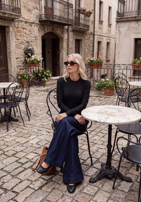 Schwarze COPENHAGEN MUSE Top CMJERI-BLOUSE - large