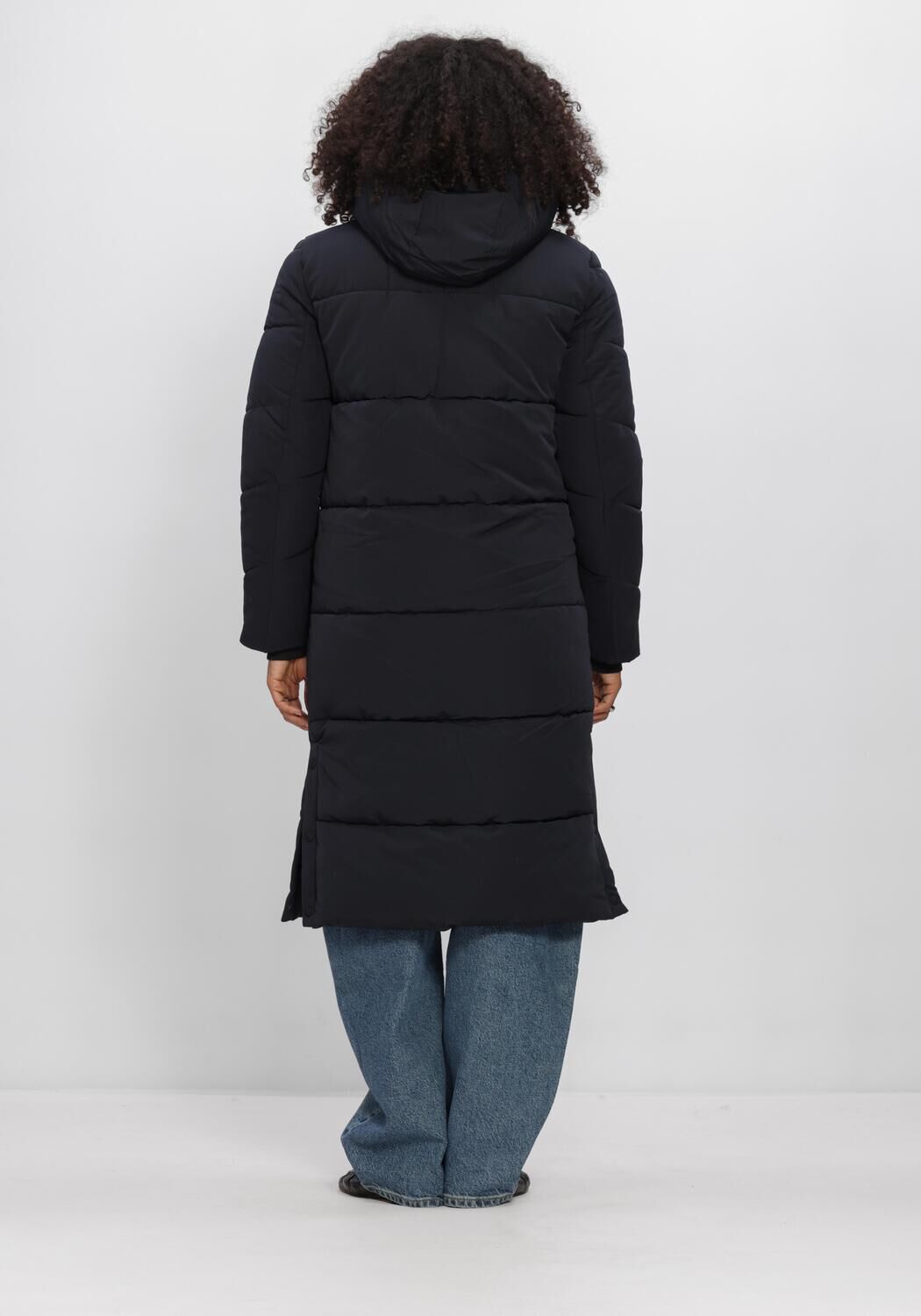 Dunkelblau WITHBLACK Wattierte Jack WBLGLORIAN LONG PUFFER COAT - large