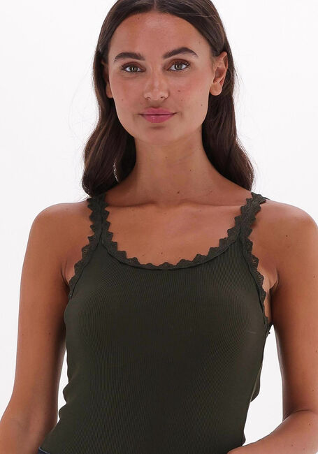 Grüne CC HEART Top SILK LACE CAMISOLE - large
