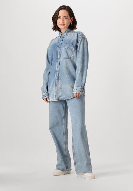 Blaue TOMMY JEANS Blusen RELAXED FIT OVERSHIRT AI6037 EXT - large