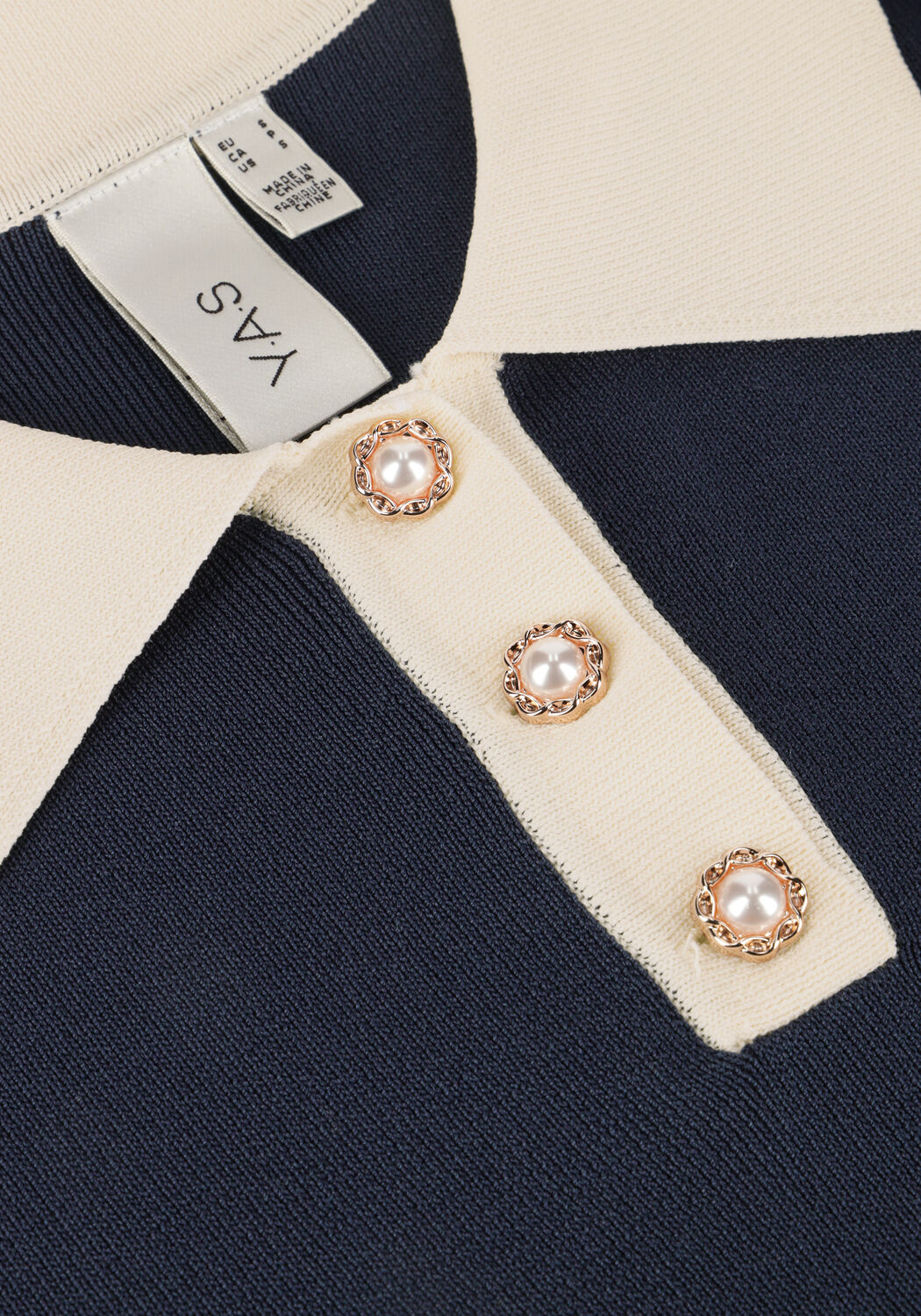 Dunkelblau Y.A.S. Top YASMILLE SS KNIT PULLOVER - large