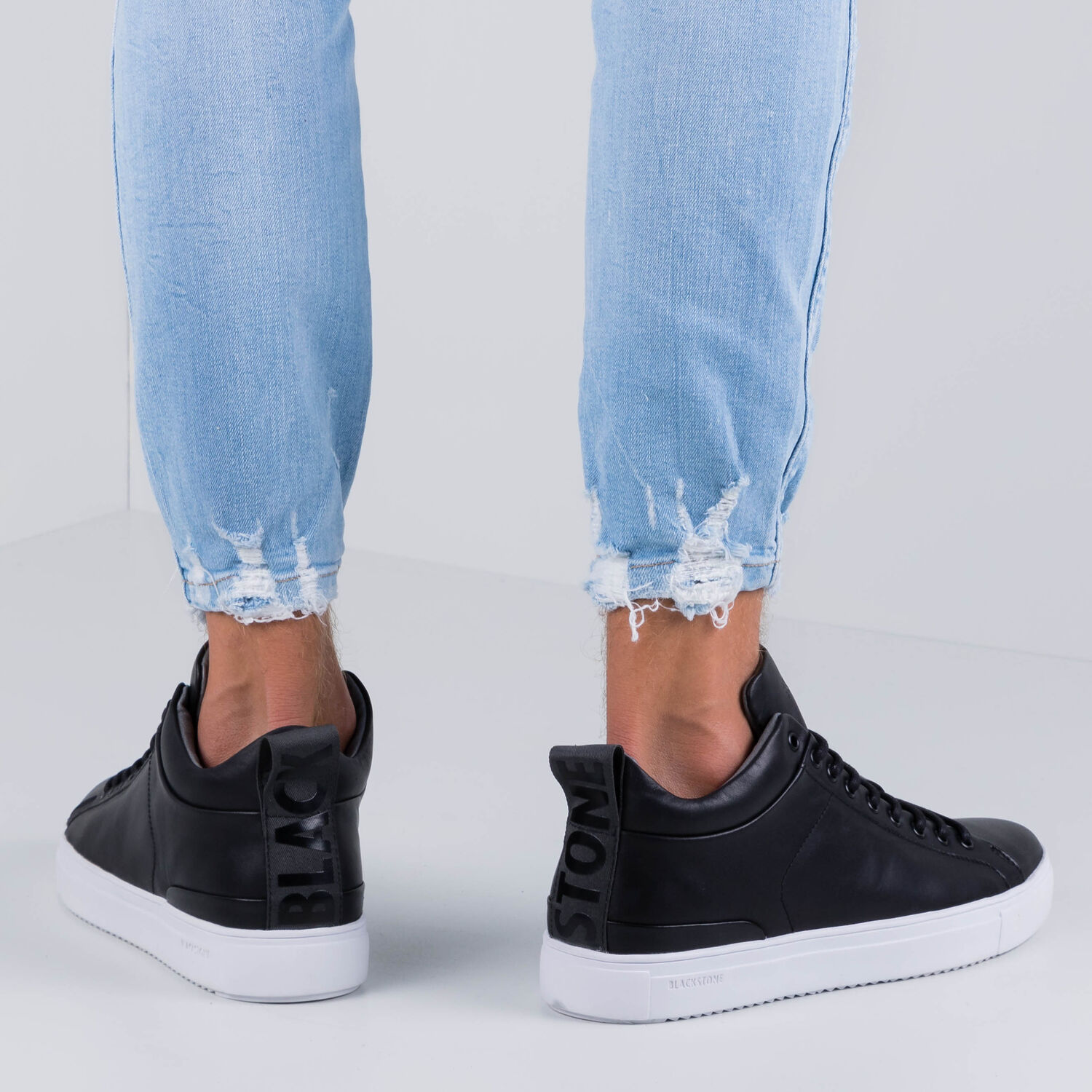 Schwarze BLACKSTONE Sneaker Low SG29 - large