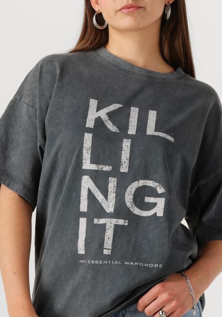 Dunkelgrau MY ESSENTIAL WARDROBE T-shirt LISAMW FRONT PRINT TEE - large