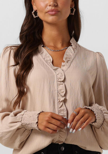 Beige CO'COUTURE Blusen SUEDA FRILL SHIRT - large