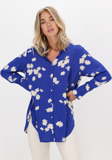 Blaue MODSTRÖM Blusen MINA PRINT SHIRT - large