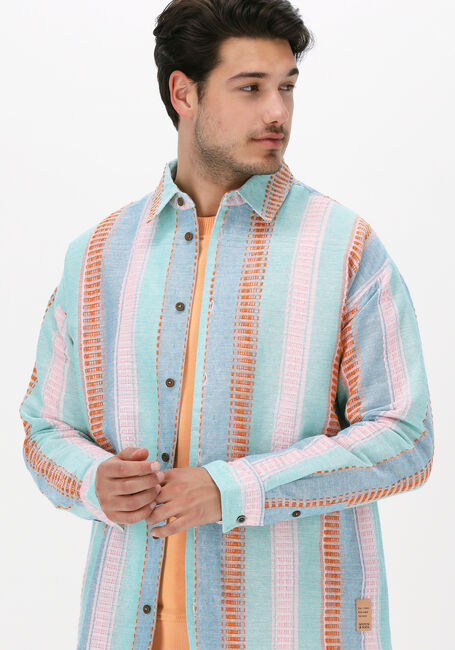 Mehrfarbige/Bunte SCOTCH & SODA Overshirt SEASONAL FIT - BASKET WEAVE VOILE SHIRT - large
