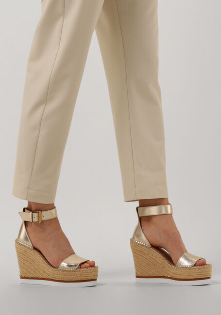 Goldfarbene SEE BY CHLO&Eacute; Sandalen GLYN HIGH - large