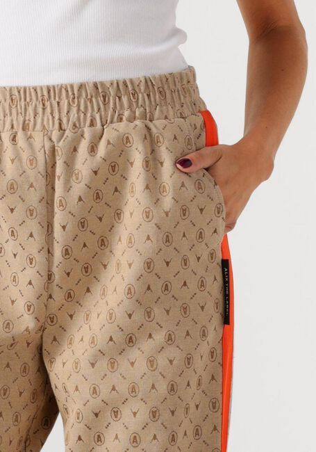 Sand ALIX THE LABEL Jogginghose LADIES WOVEN LOGO PANTS - large
